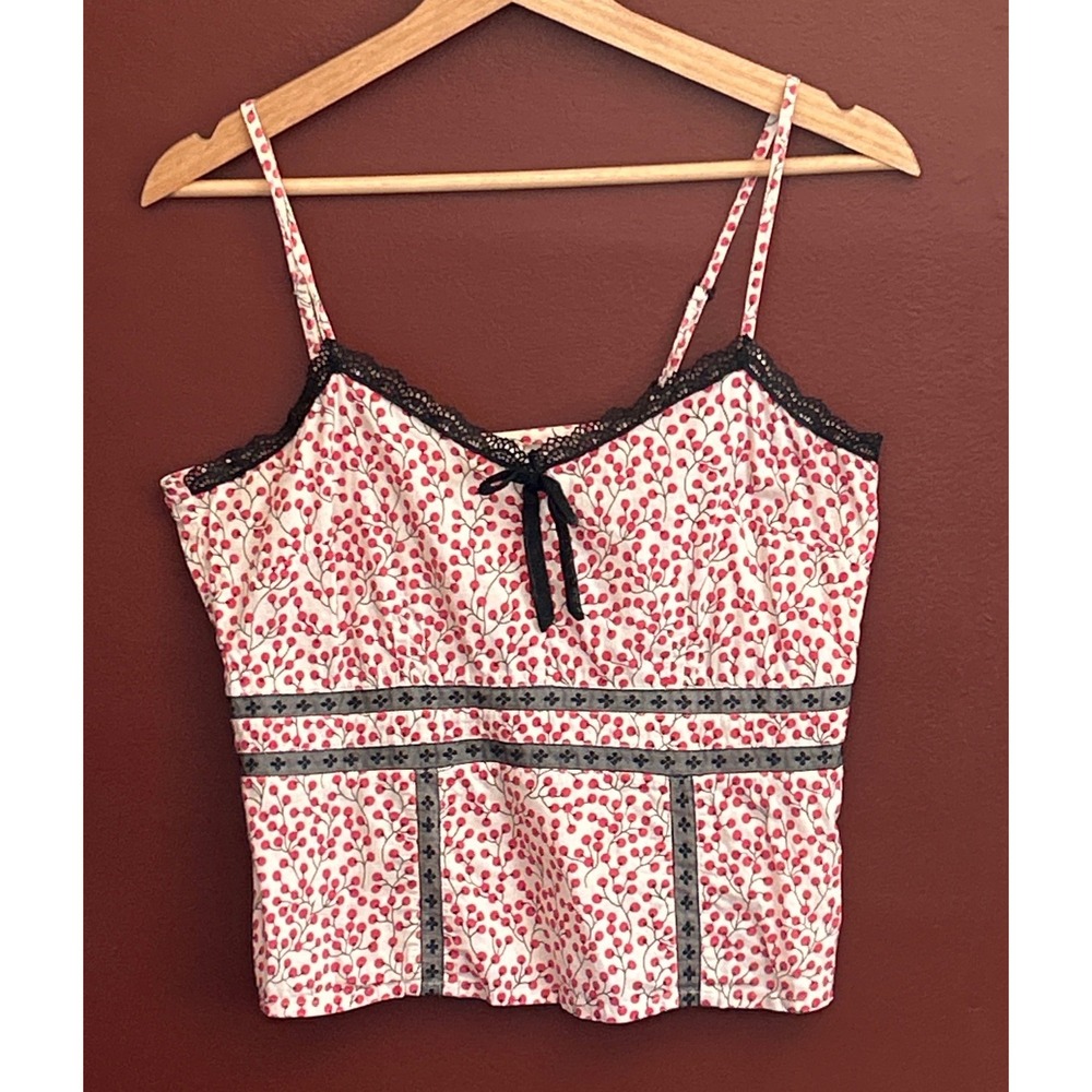 Y2K Odille Anthropologie Camisole Top Coquette Cottagecore French Girl Dollette